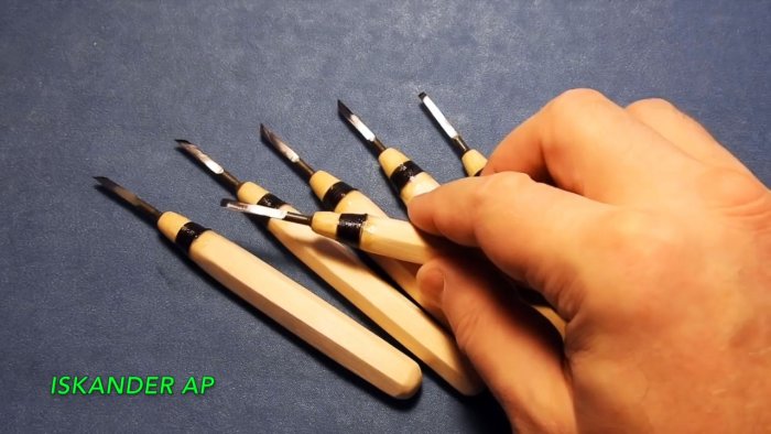 Готовые самодельные мини резцы сделанные из саморезов