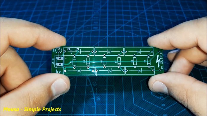 Плата повышающего преобразователя на удвоителях