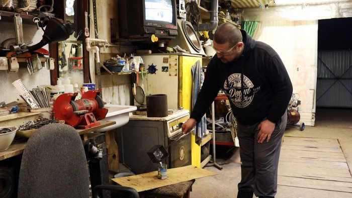 Заливаем алюминий в форму