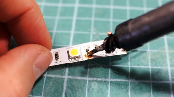 Пайка толстым жалом мелких деталей