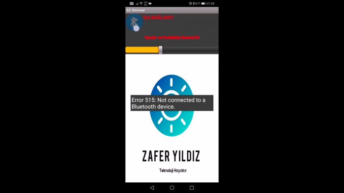 Подключаемся по блютуз к диммеру