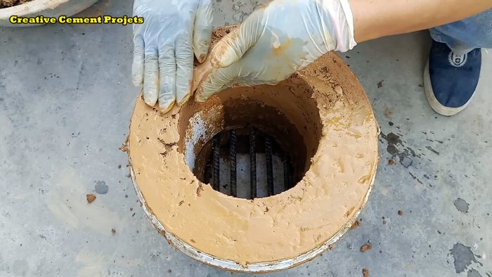 стенки печки приглаживаются