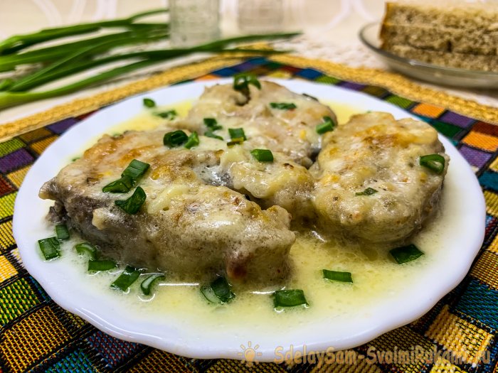 Получаются восхитительные кусочки минтая с нежным мясом