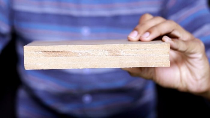 нужно склеить 4 куска МДФ