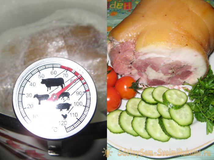Простой рулет из свиной голяшки для новичков в изготовлении мясных деликатесов
