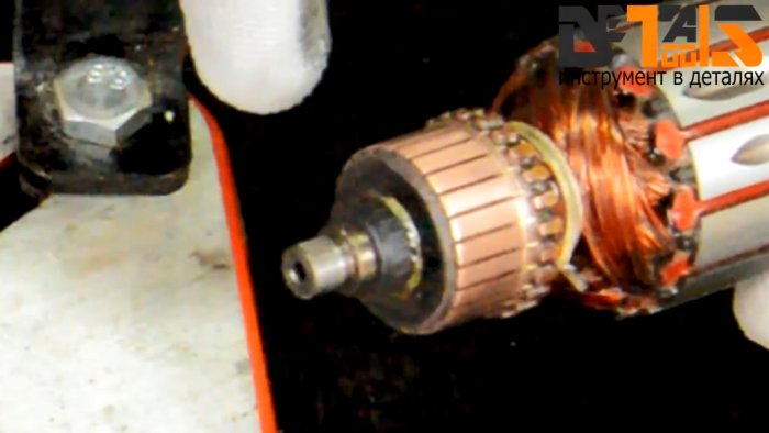 Как без токарного станка почистить коллектор ротора электродвигателя