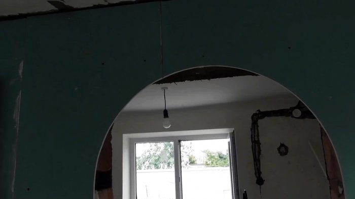 Как сделать арку из гипсокартона