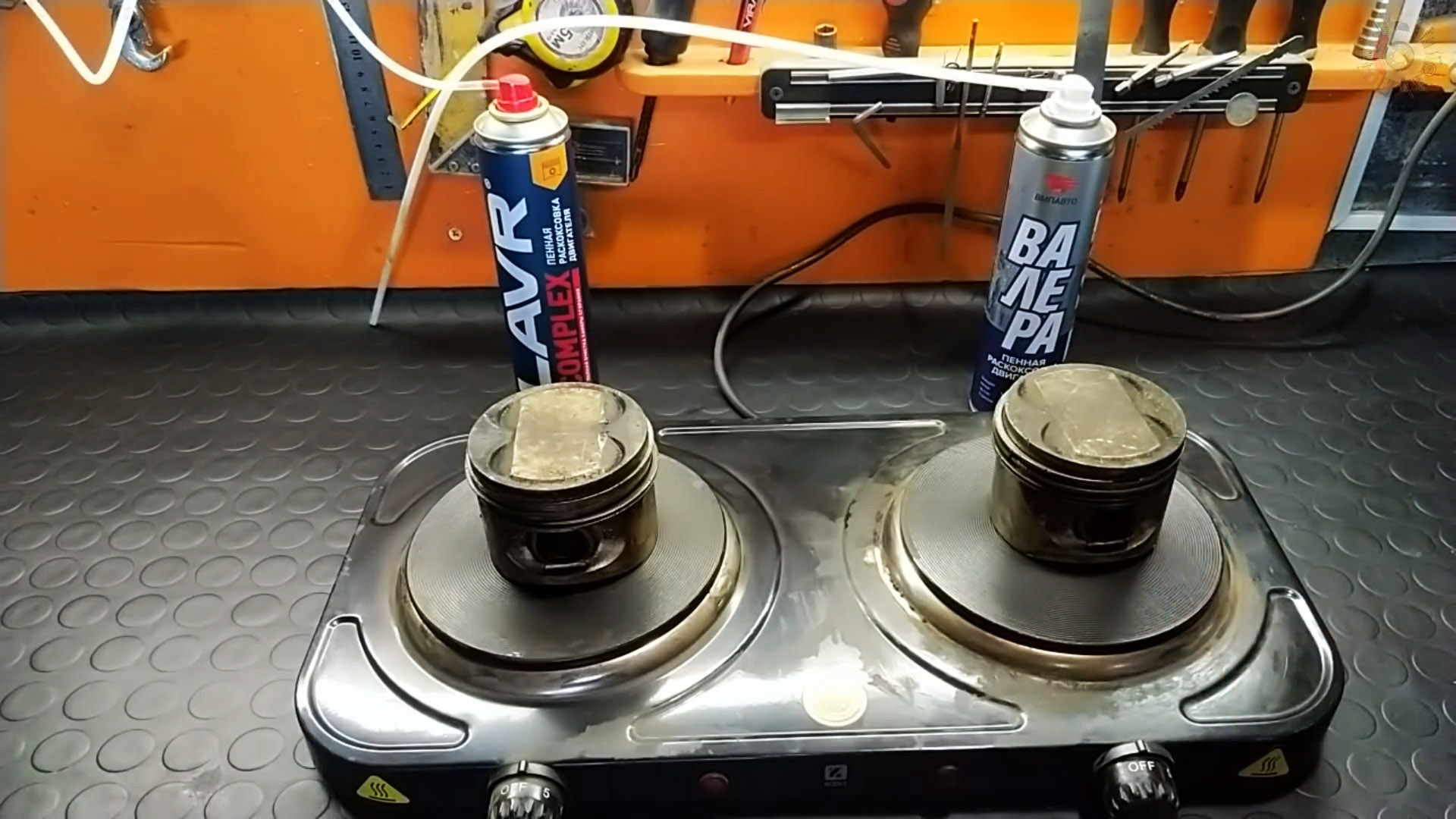 Эксперимент: раскоксовка двигателя без разборки пенами ЛАВР и ВАЛЕРА
