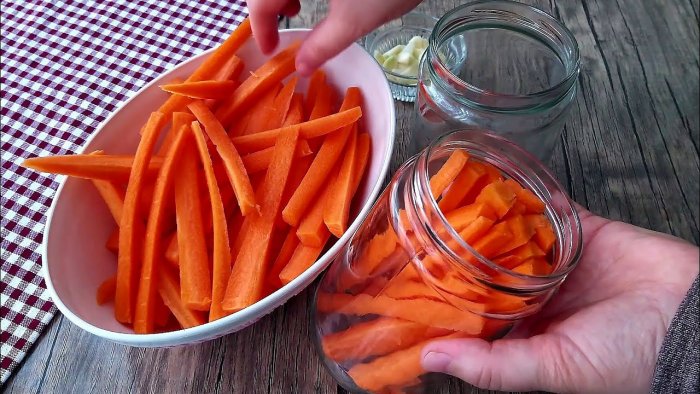 Маринованные морковные палочки за 10 мин