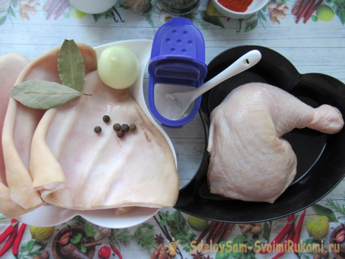 Прессованные свиные уши  бюджетная но очень вкусная закуска для любых случаев