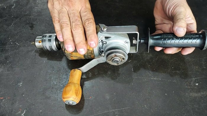 Ручная дрель из редуктора старой болгарки