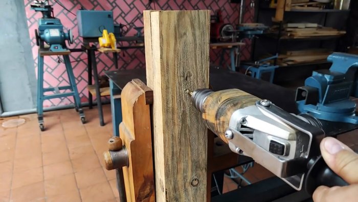 Ручная дрель из редуктора старой болгарки