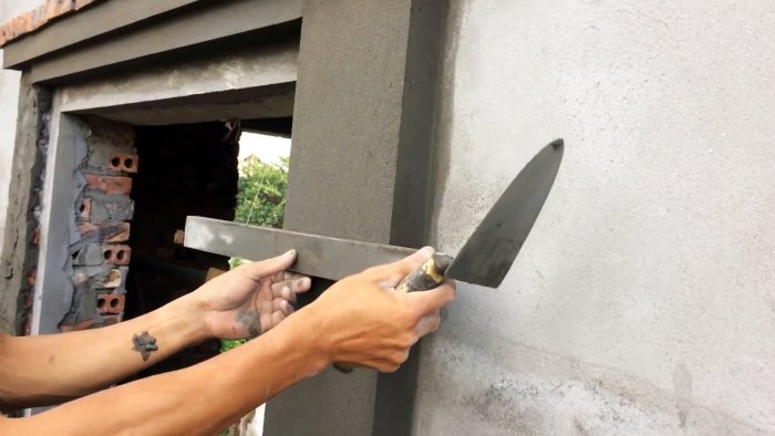 Как сделать красивое обрамление оконных или дверных проемов