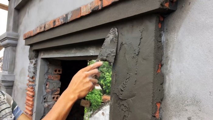 Как сделать красивое обрамление оконных или дверных проемов