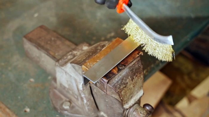 Простое воронение и латунное покрытие стали в домашних условиях