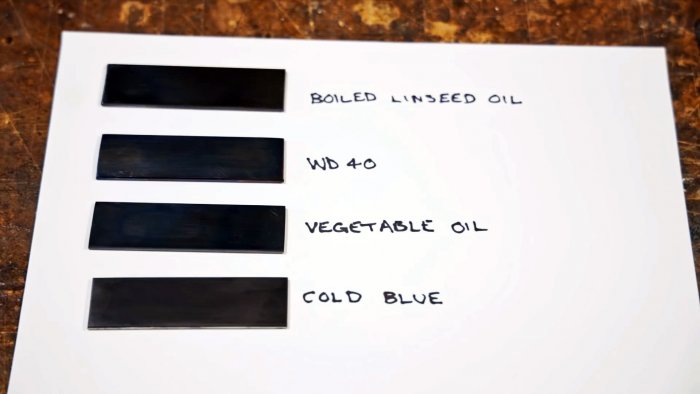 Простое воронение и латунное покрытие стали в домашних условиях