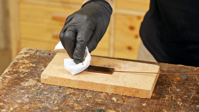 Простое воронение и латунное покрытие стали в домашних условиях