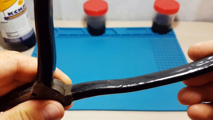 Как сделать жидкий пластик и покрыть им ручки инструмента