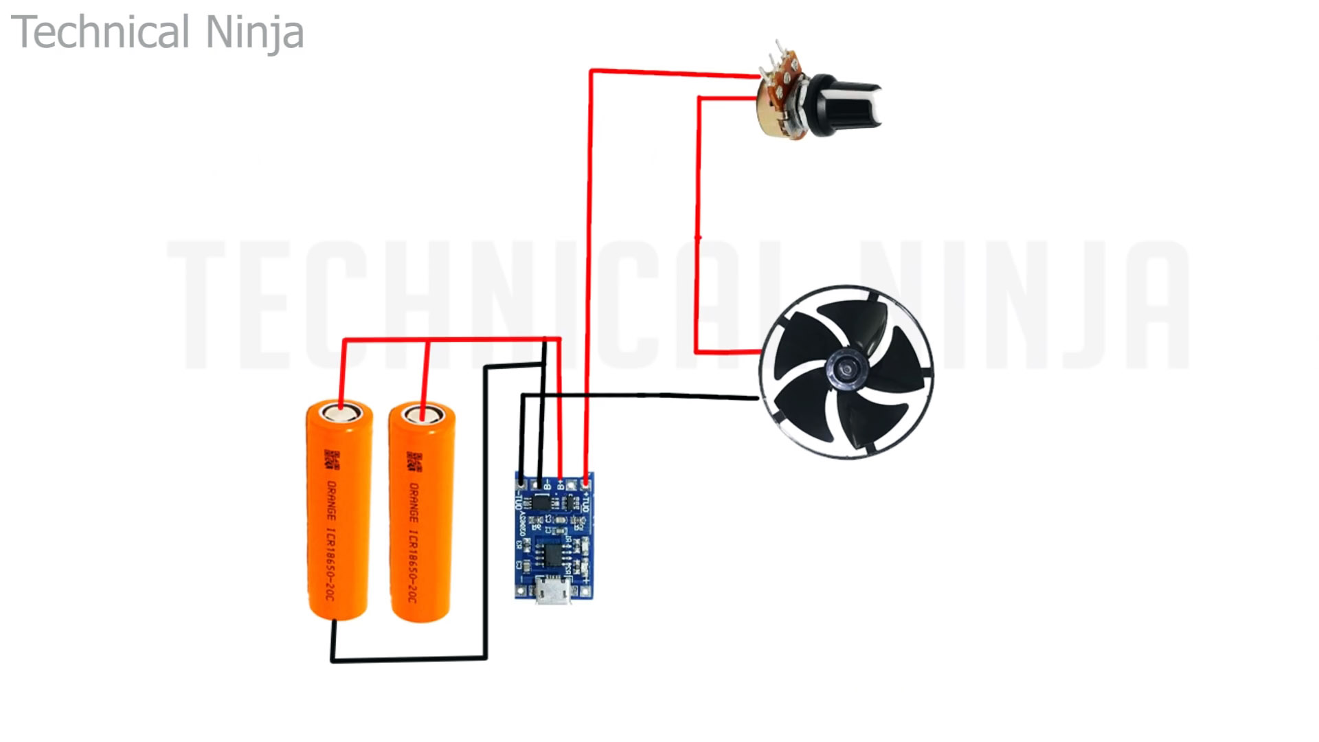 Как сделать аккумуляторный настольный вентилятор из ПВХ трубы
