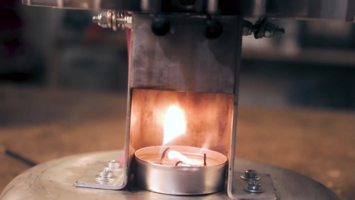 Самодельный генератор для получения электричества от тепла свечи