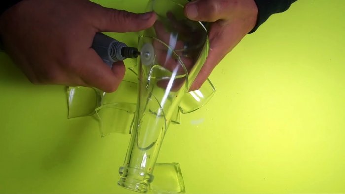 Как разрезать стеклянную бутылку по спирали