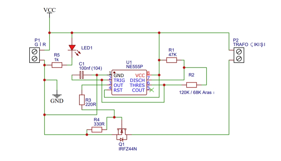 Простая схема инвертора 220 В для трансформаторов с двумя выводами