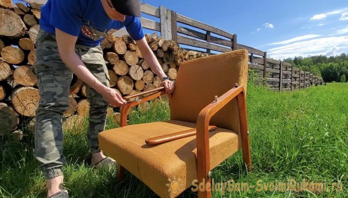 Как отреставрировать старые кресла СССР и получить дизайнерскую мебель почти бесплатно