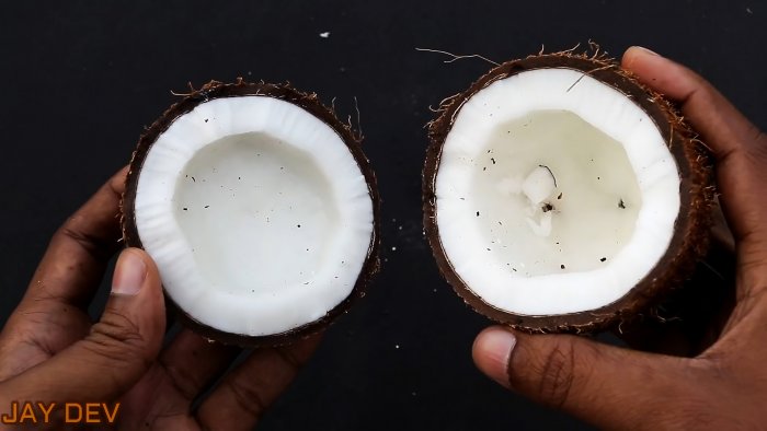 2 лайфхака Как просто почистить или расколоть кокос