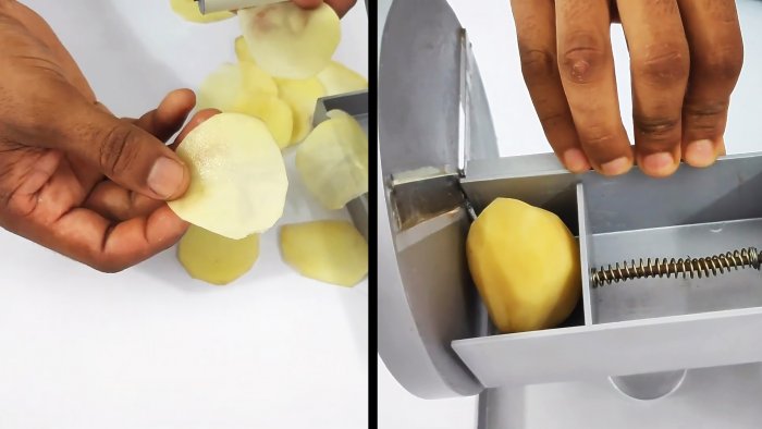 Как сделать шинковку для быстрой нарезки картофеля на чипсы
