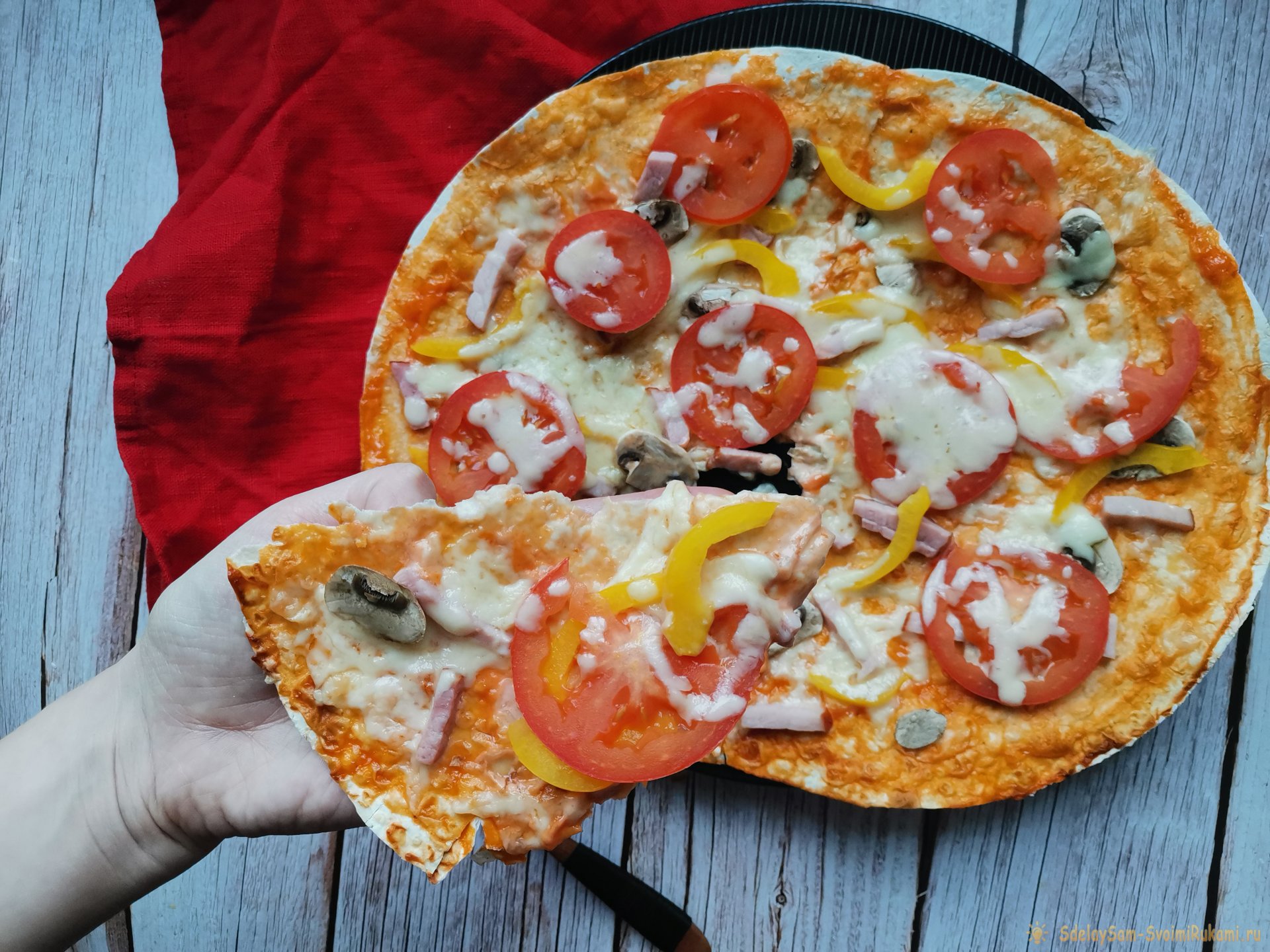 тесто на пиццу быстрое начинка фото 83