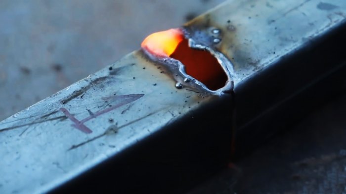 Простейший способ варить тонкую сталь без прожога