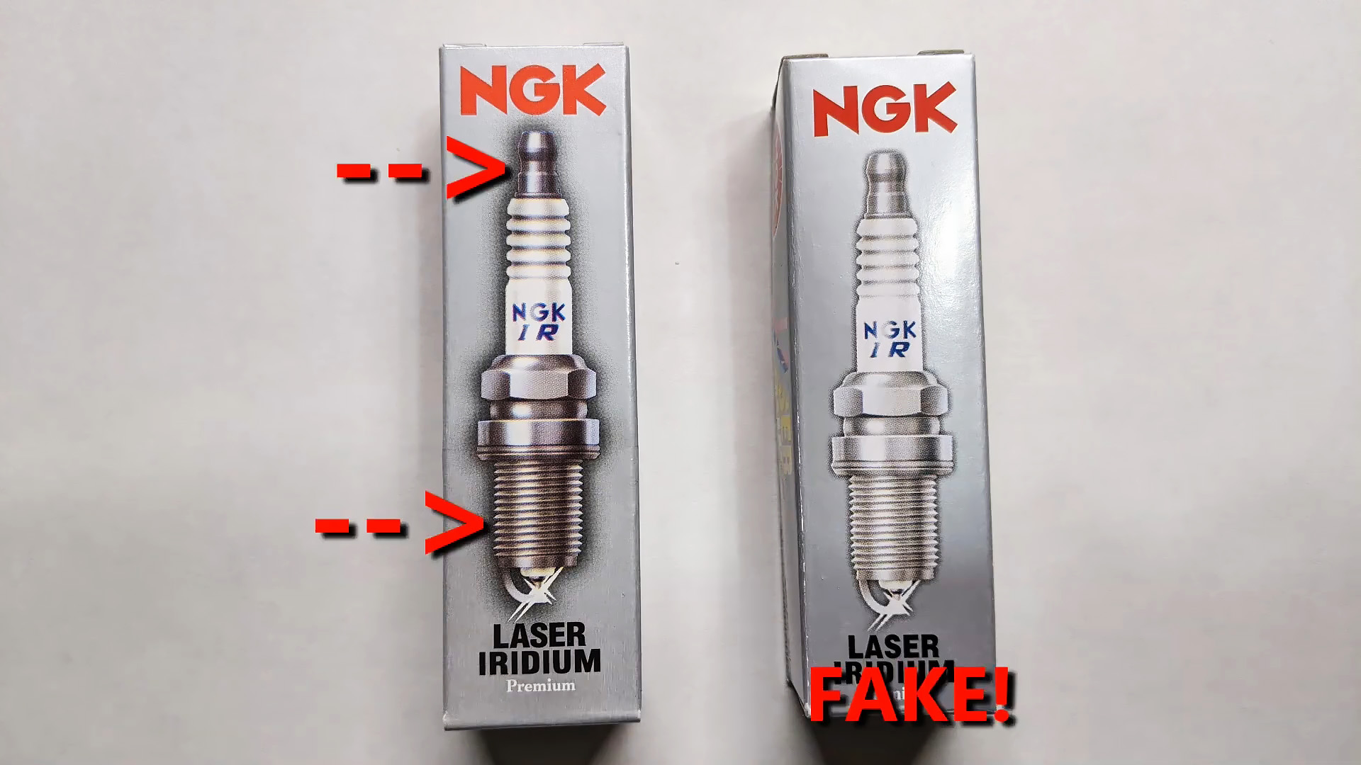 Как отличить оригинальные свечи зажигания NGK от подделки