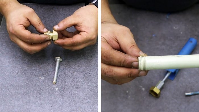 Как сделать резьбонарезную насадку для ПП труб Разборный водопровод своими руками