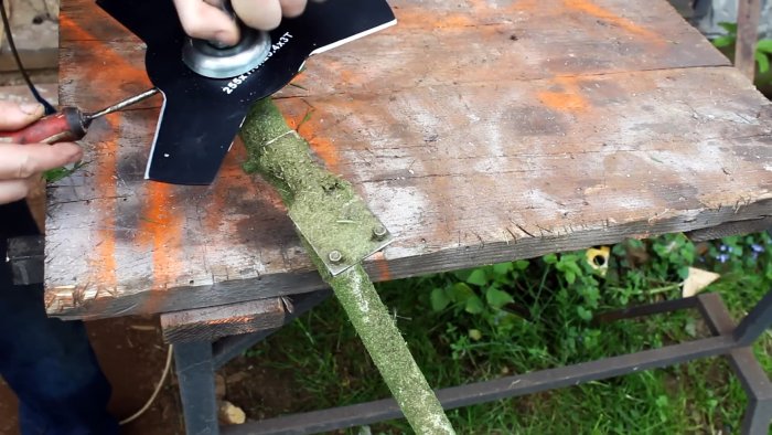 Как сделать насадку для кошения высокой травы триммером