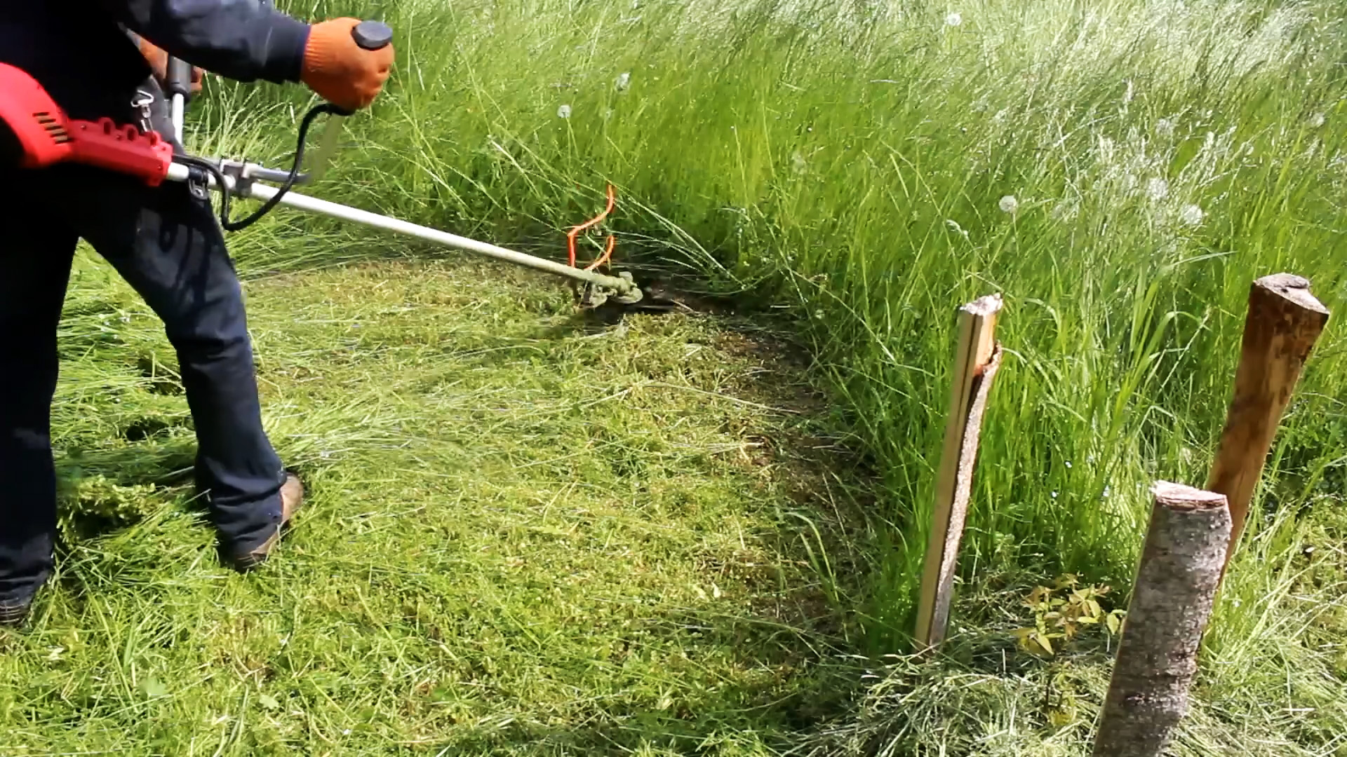 Насадка для кошения высокой травы триммером