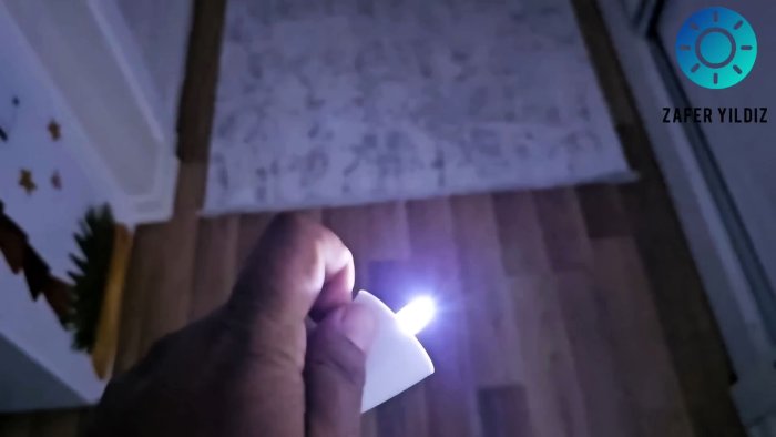 Как сделать фонарик без батареек