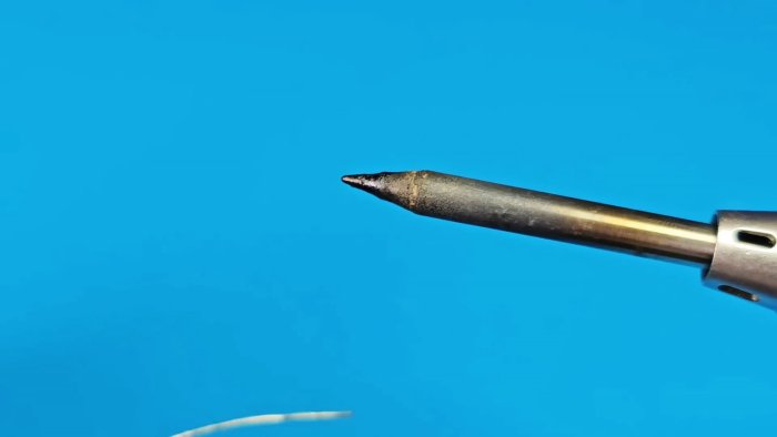 Домашний химический способ восстановить необгораемое жало паяльника