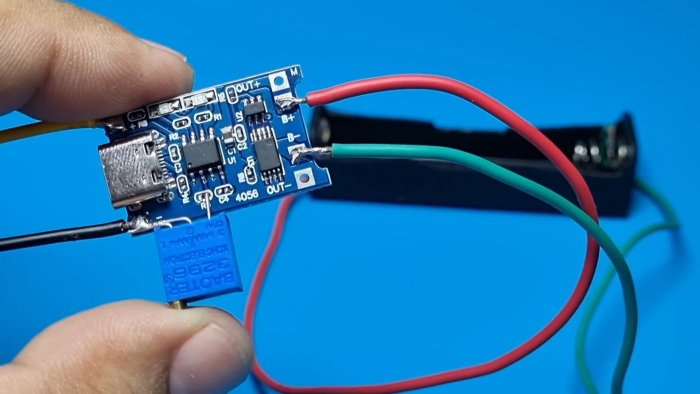 Как с помощью модуля TP4056 заряжать аккумуляторы разной емкости