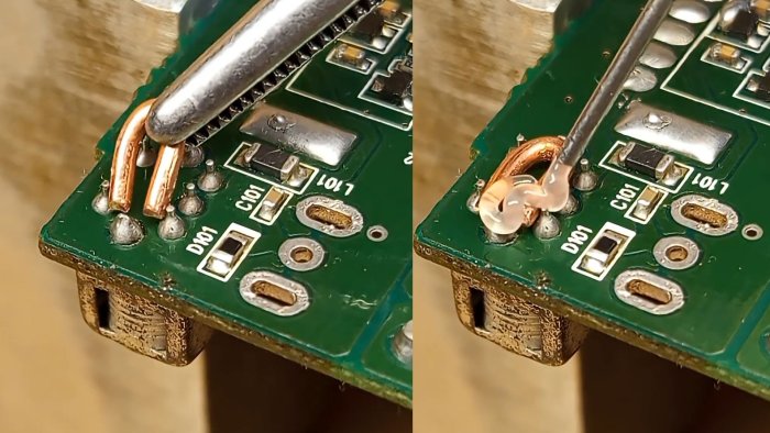 1 хитрость по пайке Как выпаивать многовыводные детали без фена