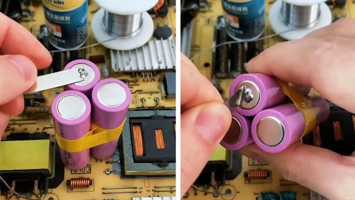 Лайфхаки по пайке литий-ионных аккумуляторов 18650