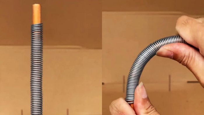 Лайфхак Как согнуть медную трубку без залома