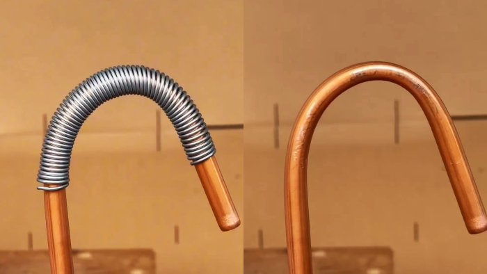 Лайфхак Как согнуть медную трубку без залома