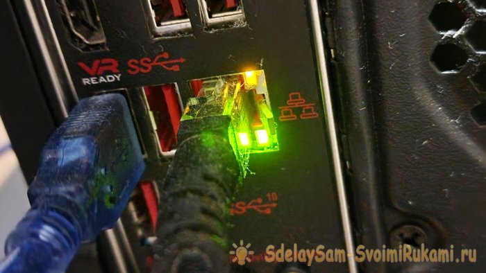 О чем говорят индикаторы LAN-порта