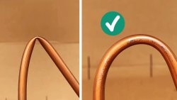 Лайфхак: Как согнуть медную трубку без залома и без специнструмента