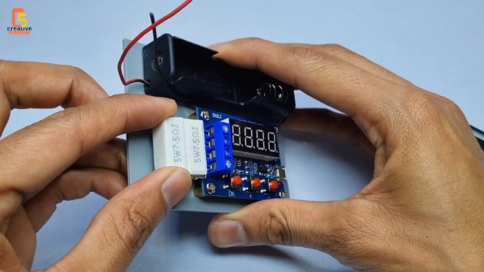 Измеритель емкости 18650 аккумуляторов на модуле