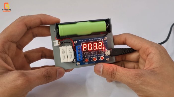 Измеритель емкости 18650 аккумуляторов на модуле