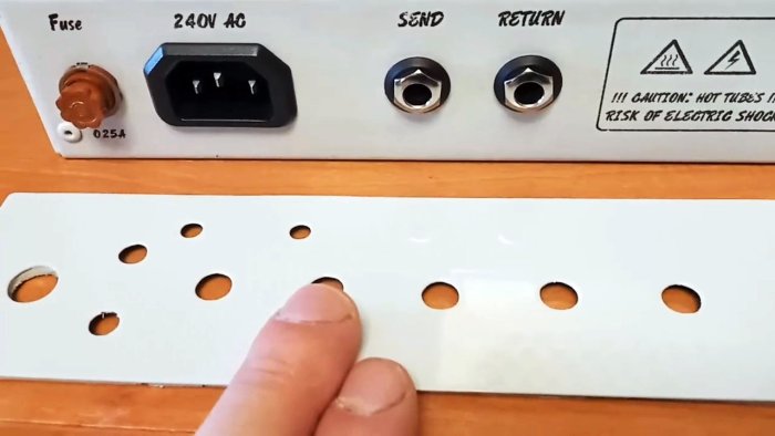 Как перенести красивые надписи на панель усилителя