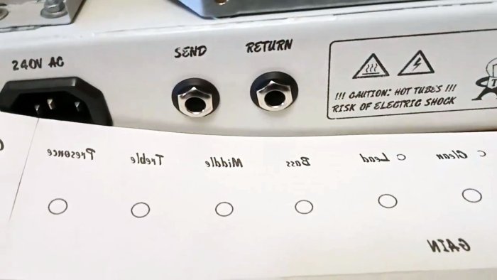 Как перенести красивые надписи на панель усилителя