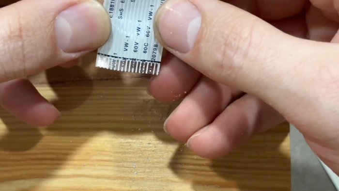 Как зачистить и восстановить гибкий шлейф