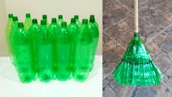 Как сделать метлу из ПЭТ бутылок